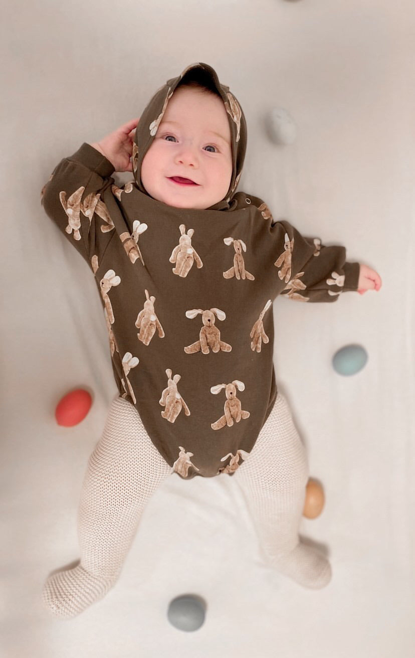 Bunny Romper with bonnet